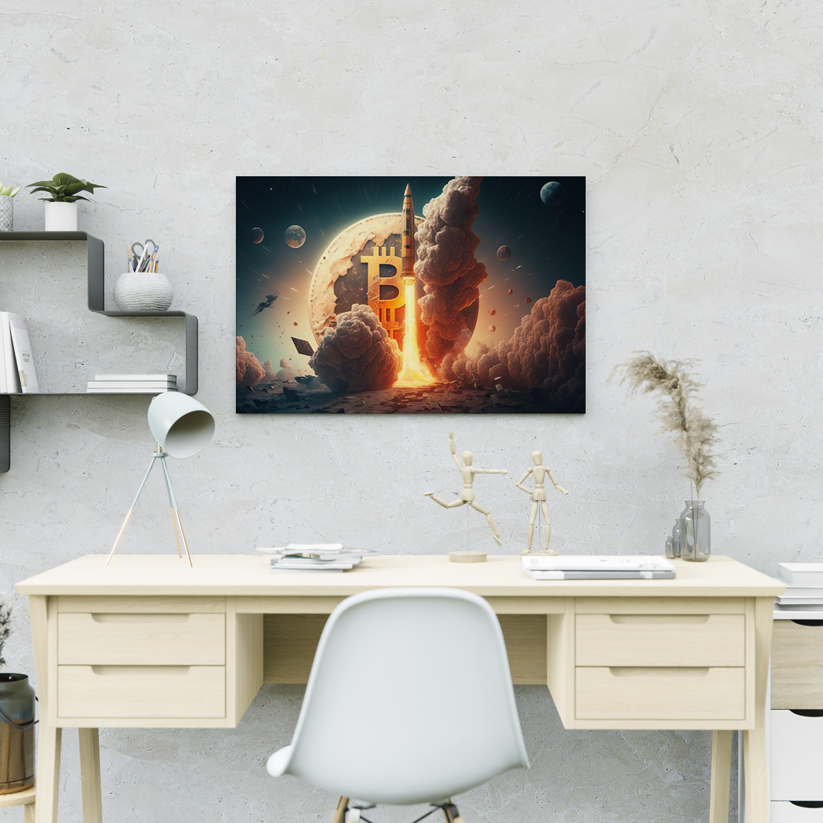 Cuadro Decorativo Criptomoneda Bitcoin
