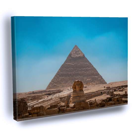 Cuadro Decorativo Piramide y Esfinge Giza Egipto