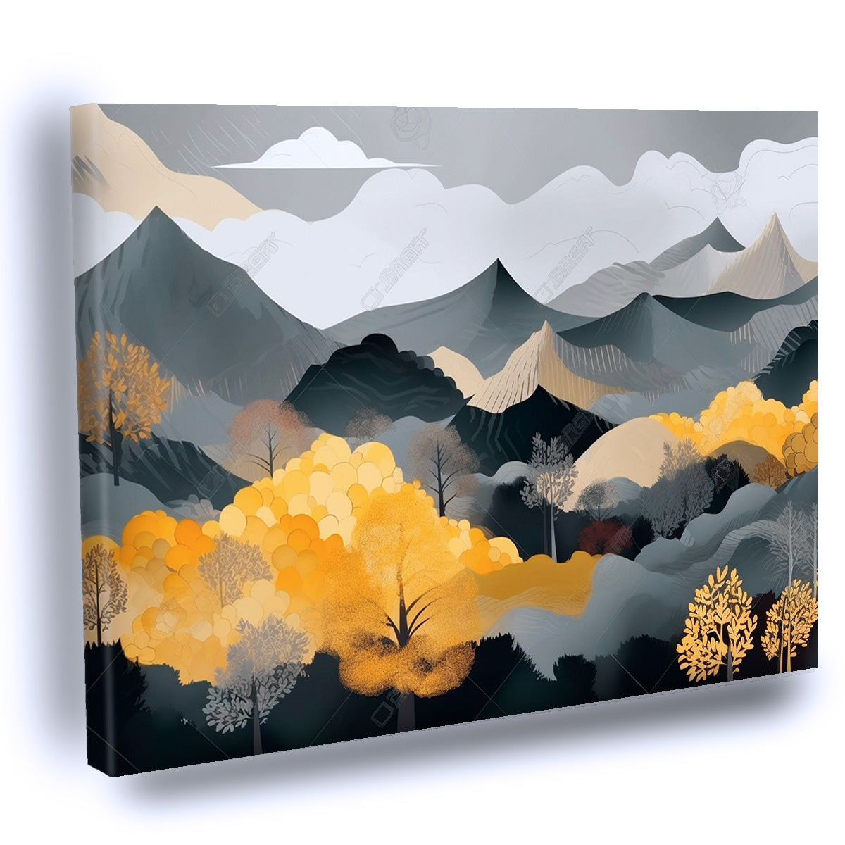 Cuadro Decorativo de Paisaje Japones en Otoño