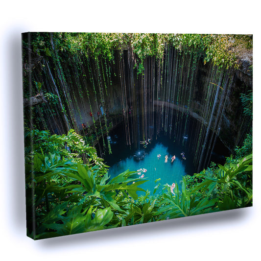 Cuadro Decorativo de Cenote Ik-Kil, en la Península de Yucatán. Chichén Itzá,