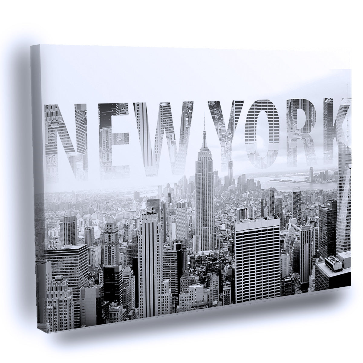 Cuadro Decorativo de Nueva York Blanco y Negro